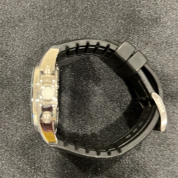 Vintage Fossil 10 ATM Decker Chronograph Silicone Black Watch CH2573 - Picture 8 of 9